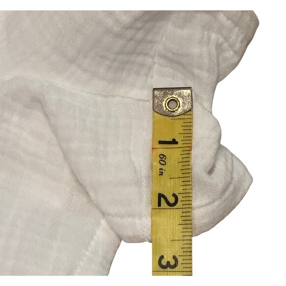 NWT White Gauze Strapless Romper Womens Medium 8-10 100%Cotton clean girl - Picture 7 of 7